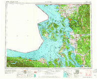 Victoria Washington Historical topographic map, 1:250000 scale, 1 X 2 Degree, Year 1957