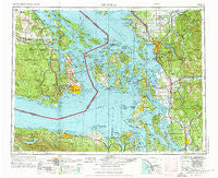 Victoria Washington Historical topographic map, 1:250000 scale, 1 X 2 Degree, Year 1957