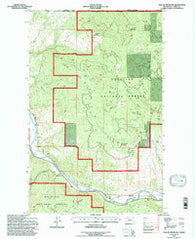 Vulcan Mountain Washington Historical topographic map, 1:24000 scale, 7.5 X 7.5 Minute, Year 1992