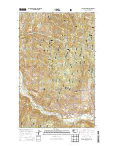 Vulcan Mountain Washington Current topographic map, 1:24000 scale, 7.5 X 7.5 Minute, Year 2014