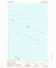 Waadah Island Washington Historical topographic map, 1:24000 scale, 7.5 X 7.5 Minute, Year 1984