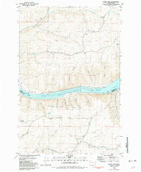 Wades Bar Washington Historical topographic map, 1:24000 scale, 7.5 X 7.5 Minute, Year 1981