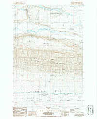 Wahatis Peak Washington Historical topographic map, 1:24000 scale, 7.5 X 7.5 Minute, Year 1986