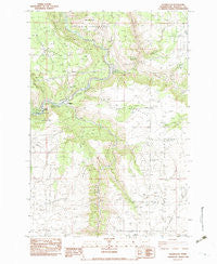 Wahkiacus Washington Historical topographic map, 1:24000 scale, 7.5 X 7.5 Minute, Year 1983