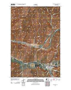 Waitsburg Washington Historical topographic map, 1:24000 scale, 7.5 X 7.5 Minute, Year 2011