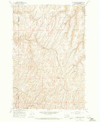 Waitsburg NW Washington Historical topographic map, 1:24000 scale, 7.5 X 7.5 Minute, Year 1967