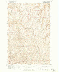 Waitsburg NW Washington Historical topographic map, 1:24000 scale, 7.5 X 7.5 Minute, Year 1967