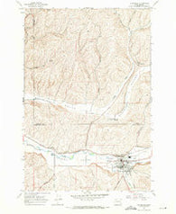 Waitsburg Washington Historical topographic map, 1:24000 scale, 7.5 X 7.5 Minute, Year 1967