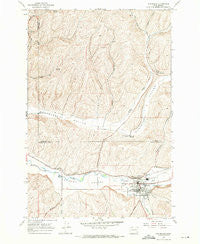 Waitsburg Washington Historical topographic map, 1:24000 scale, 7.5 X 7.5 Minute, Year 1967