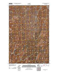 Waitsburg NW Washington Historical topographic map, 1:24000 scale, 7.5 X 7.5 Minute, Year 2011