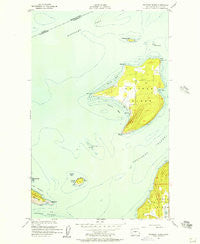 Waldron Island Washington Historical topographic map, 1:24000 scale, 7.5 X 7.5 Minute, Year 1954