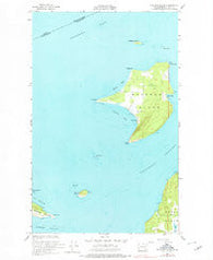 Waldron Island Washington Historical topographic map, 1:24000 scale, 7.5 X 7.5 Minute, Year 1954