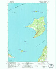 Waldron Island Washington Historical topographic map, 1:24000 scale, 7.5 X 7.5 Minute, Year 1954