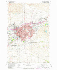 Walla Walla Washington Historical topographic map, 1:24000 scale, 7.5 X 7.5 Minute, Year 1966