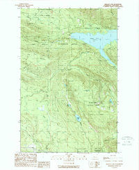Wallace Lake Washington Historical topographic map, 1:24000 scale, 7.5 X 7.5 Minute, Year 1989