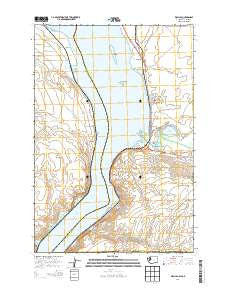 Wallula Washington Current topographic map, 1:24000 scale, 7.5 X 7.5 Minute, Year 2014