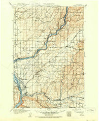 Wallula Washington Historical topographic map, 1:125000 scale, 30 X 30 Minute, Year 1918