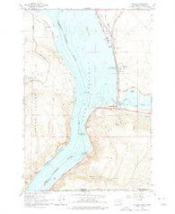 Wallula Washington Historical topographic map, 1:24000 scale, 7.5 X 7.5 Minute, Year 1964