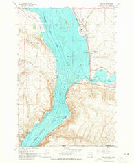 Wallula Washington Historical topographic map, 1:24000 scale, 7.5 X 7.5 Minute, Year 1964