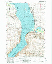 Wallula Washington Historical topographic map, 1:24000 scale, 7.5 X 7.5 Minute, Year 1992