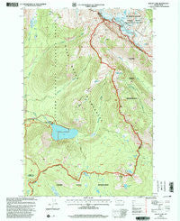 Walupt Lake Washington Historical topographic map, 1:24000 scale, 7.5 X 7.5 Minute, Year 1998