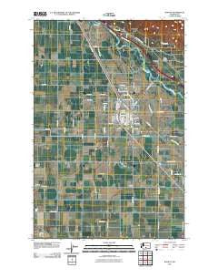 Wapato Washington Historical topographic map, 1:24000 scale, 7.5 X 7.5 Minute, Year 2011