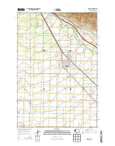 Wapato Washington Current topographic map, 1:24000 scale, 7.5 X 7.5 Minute, Year 2013