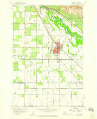 Wapato Washington Historical topographic map, 1:24000 scale, 7.5 X 7.5 Minute, Year 1958