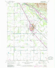Wapato Washington Historical topographic map, 1:24000 scale, 7.5 X 7.5 Minute, Year 1958