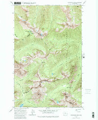 Washington Pass Washington Historical topographic map, 1:24000 scale, 7.5 X 7.5 Minute, Year 1963