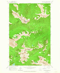 Washington Pass Washington Historical topographic map, 1:24000 scale, 7.5 X 7.5 Minute, Year 1963