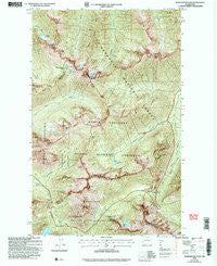 Washington Pass Washington Historical topographic map, 1:24000 scale, 7.5 X 7.5 Minute, Year 2002