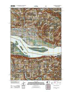 Washougal Washington Historical topographic map, 1:24000 scale, 7.5 X 7.5 Minute, Year 2011