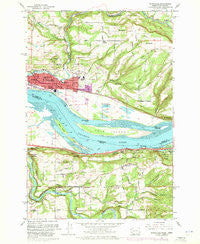 Washougal Washington Historical topographic map, 1:24000 scale, 7.5 X 7.5 Minute, Year 1961