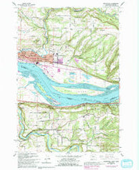 Washougal Washington Historical topographic map, 1:24000 scale, 7.5 X 7.5 Minute, Year 1961