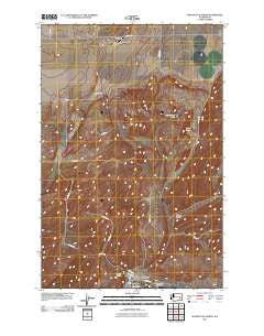Washtucna North Washington Historical topographic map, 1:24000 scale, 7.5 X 7.5 Minute, Year 2011