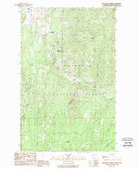 Wauconda Summit Washington Historical topographic map, 1:24000 scale, 7.5 X 7.5 Minute, Year 1988