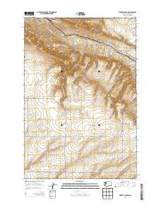 Webber Canyon Washington Current topographic map, 1:24000 scale, 7.5 X 7.5 Minute, Year 2013