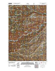 Weddle Canyon Washington Historical topographic map, 1:24000 scale, 7.5 X 7.5 Minute, Year 2011