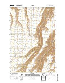 Weissenfels Ridge Washington Current topographic map, 1:24000 scale, 7.5 X 7.5 Minute, Year 2014