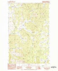 Wellington Peak Washington Historical topographic map, 1:24000 scale, 7.5 X 7.5 Minute, Year 1985