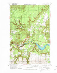 Wellpinit Washington Historical topographic map, 1:62500 scale, 15 X 15 Minute, Year 1953