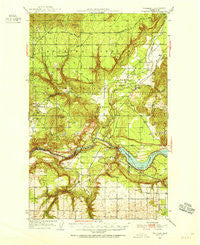 Wellpinit Washington Historical topographic map, 1:62500 scale, 15 X 15 Minute, Year 1953