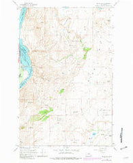 Wells Dam Washington Historical topographic map, 1:24000 scale, 7.5 X 7.5 Minute, Year 1968