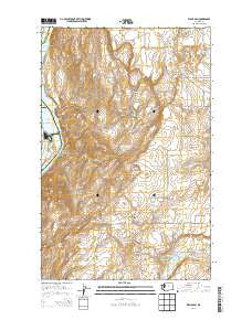 Wells Dam Washington Current topographic map, 1:24000 scale, 7.5 X 7.5 Minute, Year 2014