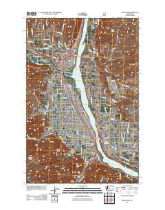 Wenatchee Washington Historical topographic map, 1:24000 scale, 7.5 X 7.5 Minute, Year 2011