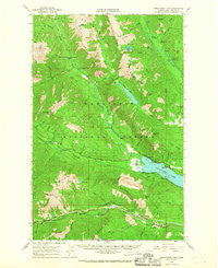 Wenatchee Lake Washington Historical topographic map, 1:62500 scale, 15 X 15 Minute, Year 1965