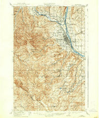 Wenatchee Washington Historical topographic map, 1:62500 scale, 15 X 15 Minute, Year 1915