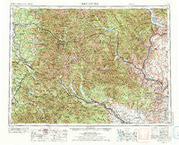 Wenatchee Washington Historical topographic map, 1:250000 scale, 1 X 2 Degree, Year 1957