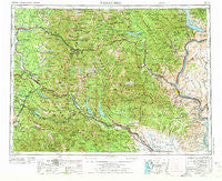 Wenatchee Washington Historical topographic map, 1:250000 scale, 1 X 2 Degree, Year 1957